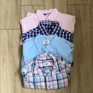 4 Long Button Down Shirts